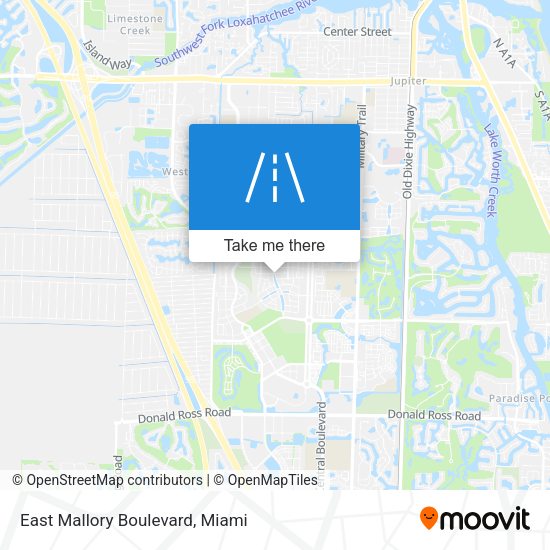 East Mallory Boulevard map