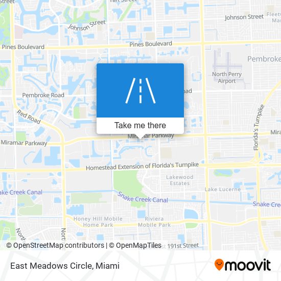 East Meadows Circle map