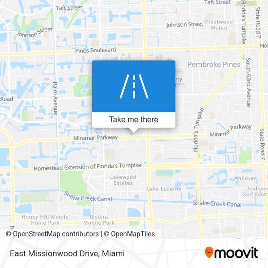East Missionwood Drive map