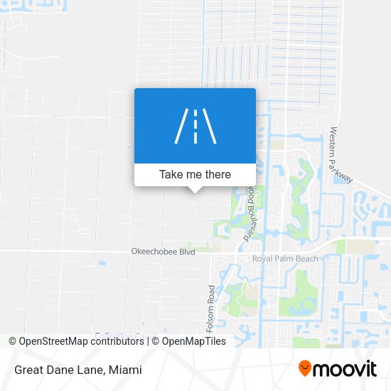 Mapa de Great Dane Lane