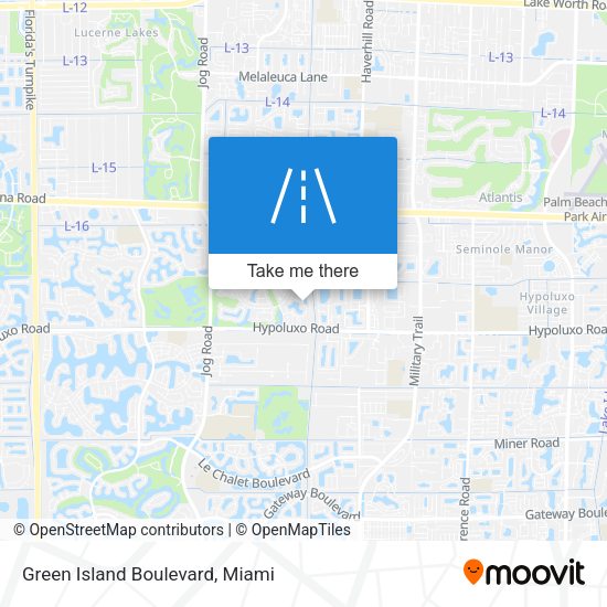 Green Island Boulevard map