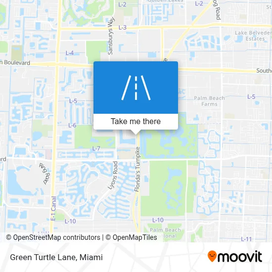 Green Turtle Lane map