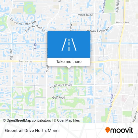 Greentrail Drive North map