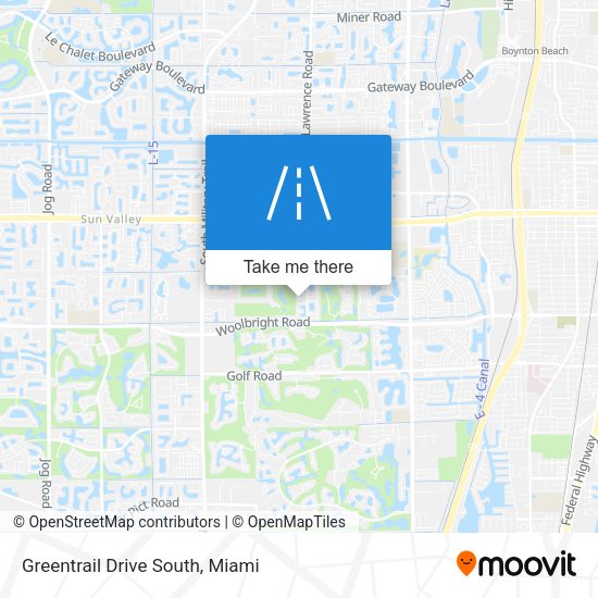 Mapa de Greentrail Drive South