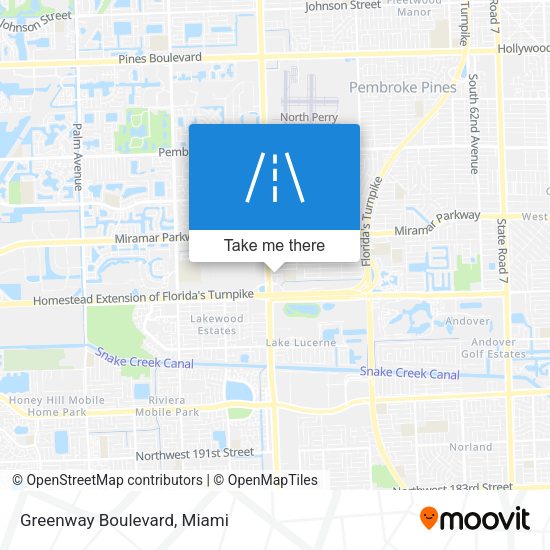 Mapa de Greenway Boulevard