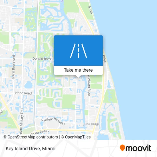 Key Island Drive map