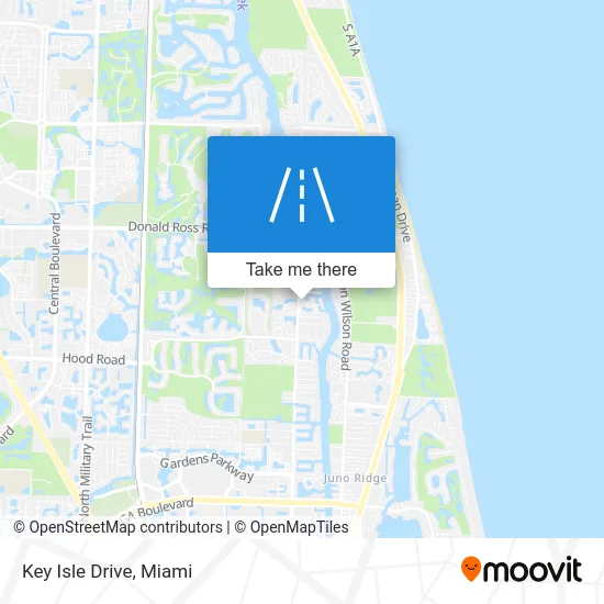 Key Isle Drive map
