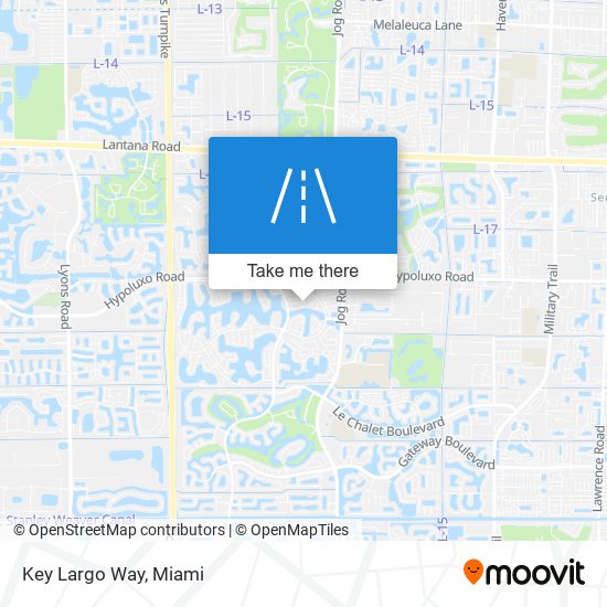 Key Largo Way map