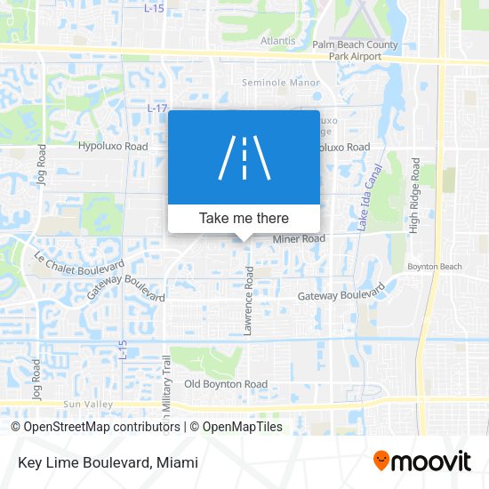 Mapa de Key Lime Boulevard
