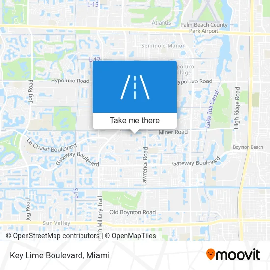 Key Lime Boulevard map