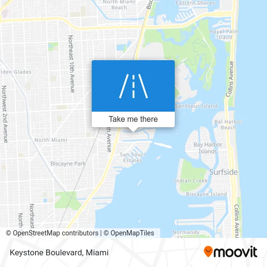 Keystone Boulevard map