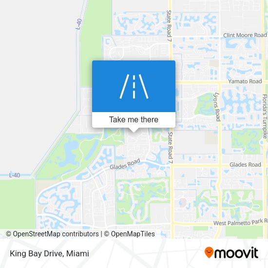 King Bay Drive map