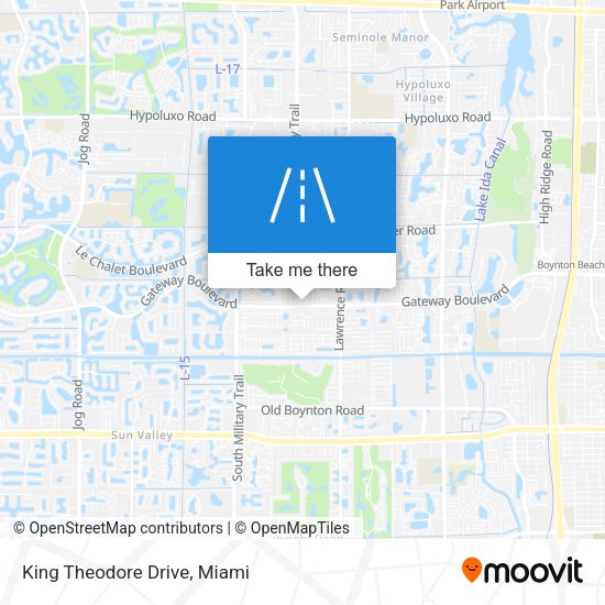 Mapa de King Theodore Drive
