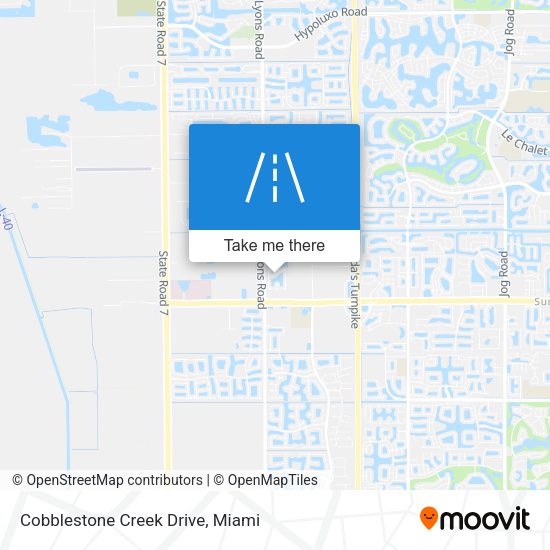 Cobblestone Creek Drive map