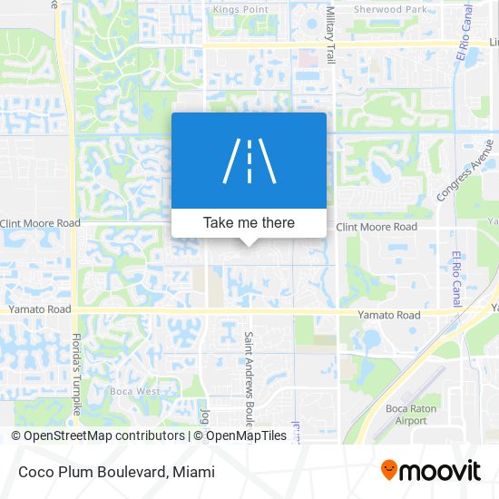 Mapa de Coco Plum Boulevard