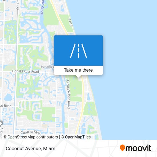 Mapa de Coconut Avenue