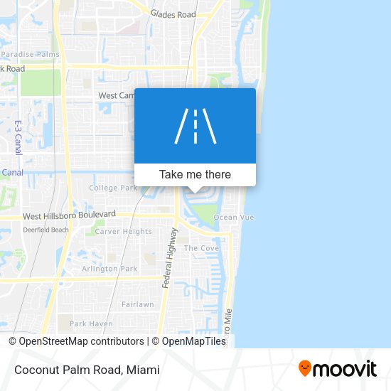 Mapa de Coconut Palm Road