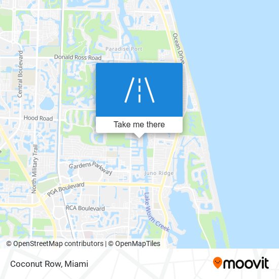 Coconut Row map