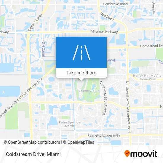 Coldstream Drive map