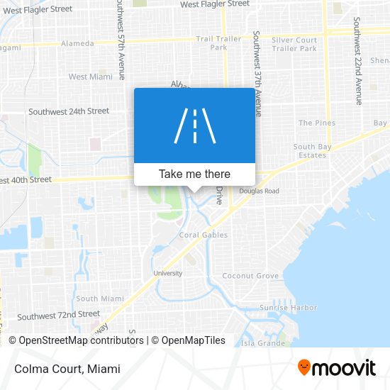 Colma Court map