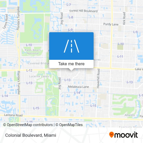 Mapa de Colonial Boulevard