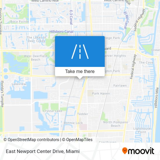 East Newport Center Drive map