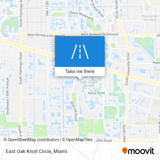 East Oak Knoll Circle map