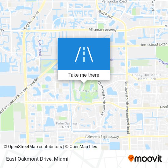 Mapa de East Oakmont Drive