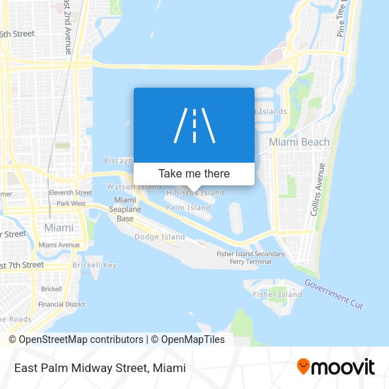 Mapa de East Palm Midway Street