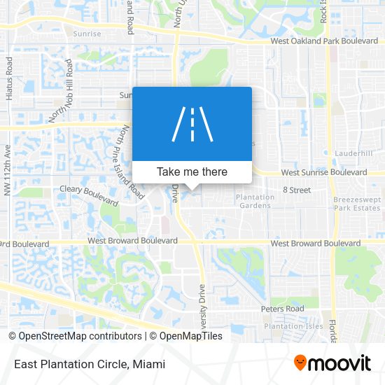 Mapa de East Plantation Circle