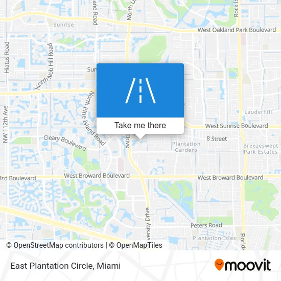 East Plantation Circle map