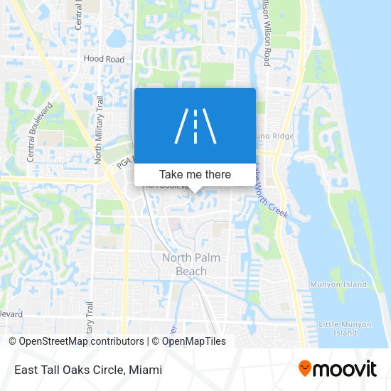 Mapa de East Tall Oaks Circle