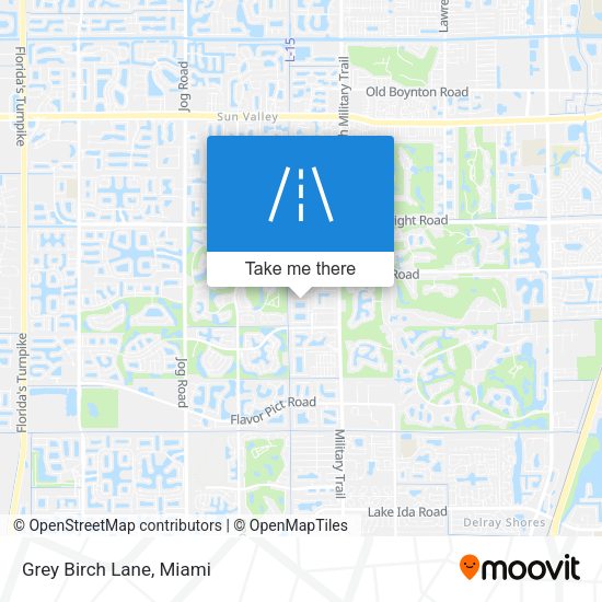 Grey Birch Lane map