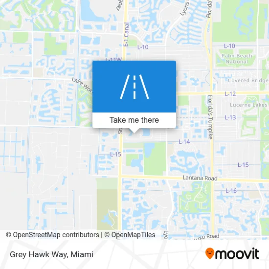 Grey Hawk Way map