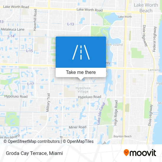 Groda Cay Terrace map