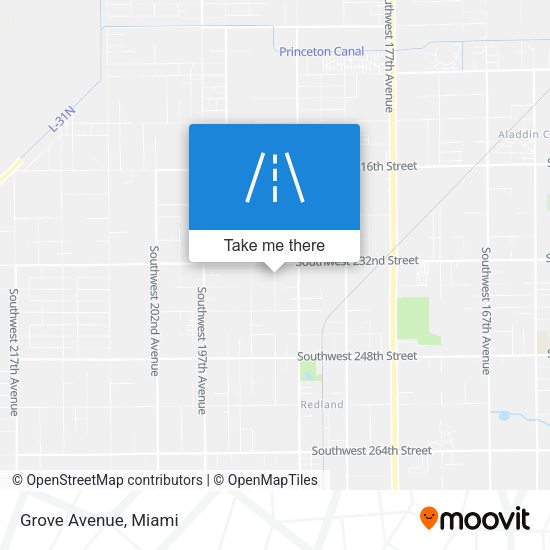 Mapa de Grove Avenue