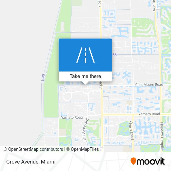 Grove Avenue map