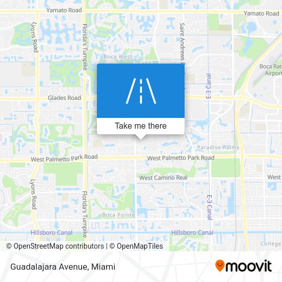 Mapa de Guadalajara Avenue