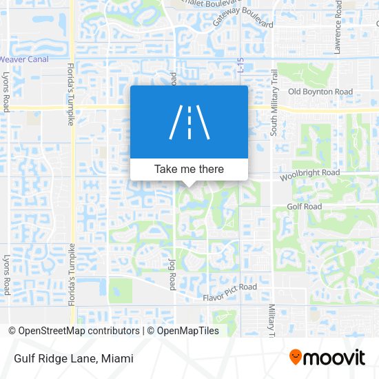 Gulf Ridge Lane map