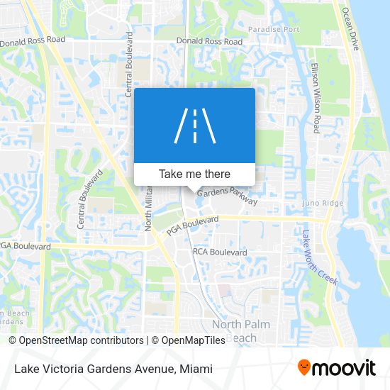 Lake Victoria Gardens Avenue map