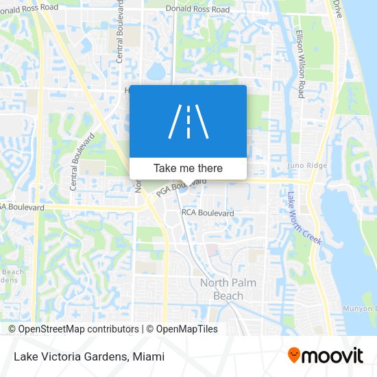 Lake Victoria Gardens map