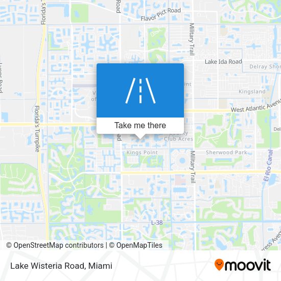 Mapa de Lake Wisteria Road