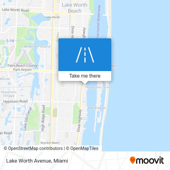 Mapa de Lake Worth Avenue