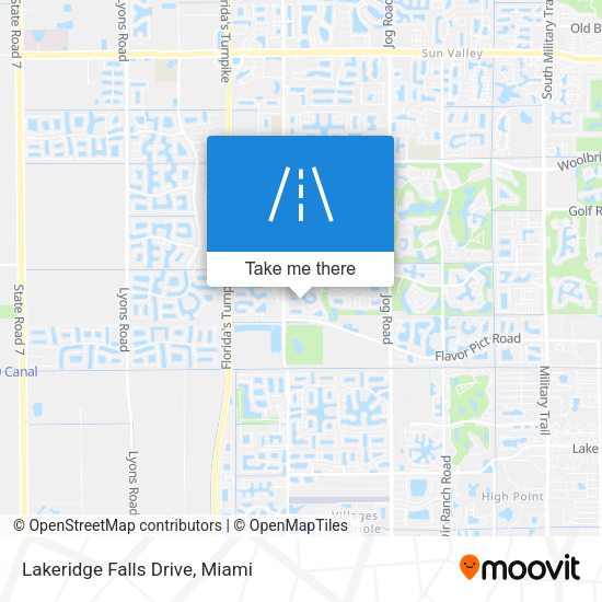Lakeridge Falls Drive map