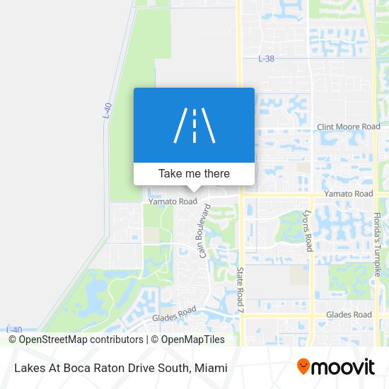 Mapa de Lakes At Boca Raton Drive South