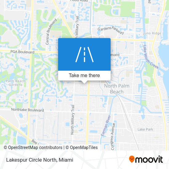 Mapa de Lakespur Circle North
