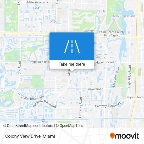 Colony View Drive map
