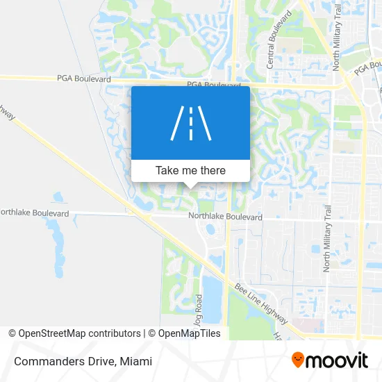 Commanders Drive map