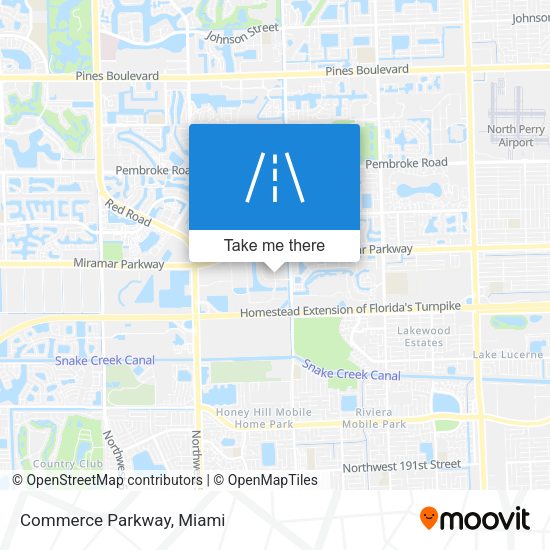 Mapa de Commerce Parkway