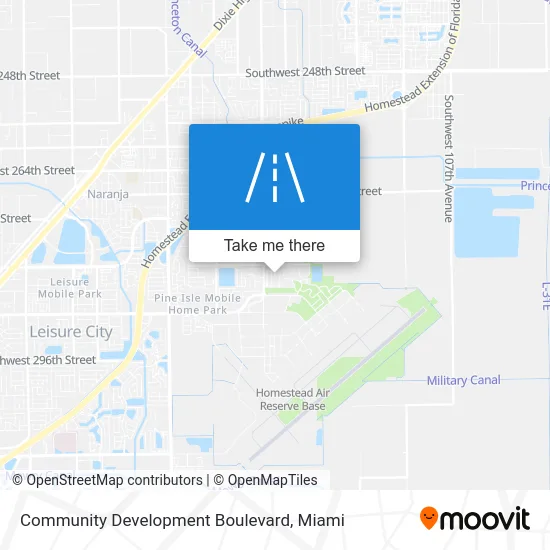 Community Development Boulevard map